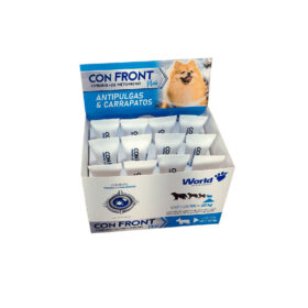 Antipulgas e Carrapatos ConFront Plus para Cães de 10kg a 20kg Display com 12 Pipetas de 1,34ml