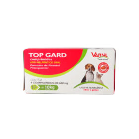VERMÍFUGO TOP GARD COM 4 COMPRIMIDOS 660 MG VANSIL
